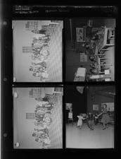 Halloween pictures at elementary school (4 Negatives (October 30, 1955) [Sleeve 52, Folder d, Box 7]