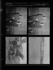 Lt. Weeks and J. Brantley Speight; Wreck at NC 43 and NC 264 (4 Negatives (November 16, 1955) [Sleeve 26, Folder e, Box 7]