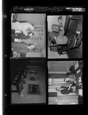 Art exhibit; Boy Scout week; Microfilm record; Lions Club receive benefit show check (4 Negatives) February 15-16, 1955 [Sleeve 21, Folder c, Box 6]