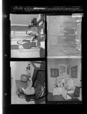 Art exhibit; Boy Scout week; Microfilm record; Lions Club receive benefit show Check; Pitt County Peace Officers Association (4 Negatives) February 15-6, 1955 [Sleeve 22, Folder c, Box 6]