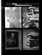 Legislature comes to college celebration; Portait re-photographed (4 Negatives (March 9, 1955) [Sleeve 21, Folder d, Box 6]