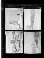 Farm Edition; Fire; 2 million feet of tile laid in Pitt Drainage Work (4 Negatives (April 12, 1955) [Sleeve 17, Folder e, Box 6]