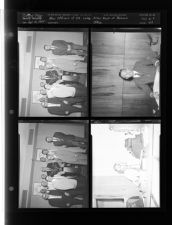 New officers of Elk Lodge; Alton Buck at Revenue office (4 Negatives (April 12, 1955) [Sleeve 23, Folder e, Box 6]