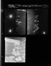 E.C.C. Football Pictures; Party for kindergartners (3 Negatives (September 13, 1954) [Sleeve 34, Folder a, Box 5]