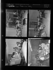 People in lobby (4 Negatives (September 28, 1954) [Sleeve 64, Folder a, Box 5]