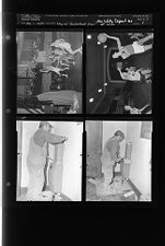 Basketball; New safety deposit box at W&L (4 Negatives (December 1, 1954) [Sleeve 8, Folder d, Box 5]