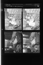 Men at radio station (4 Negatives (December 31, 1954) [Sleeve 74, Folder d, Box 5]
