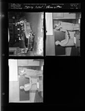 Highway Patrol Inspection of Cars; Naval Reserve Unit Commander Shaking hands with another Man (3 Negatives) (May 12, 1954) [Sleeve 30, Folder a, Box 4]