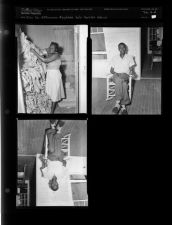 Neighbors help harvest tobacco (3 Negatives) (July 26, 1954) [Sleeve 54, Folder d, Box 4]