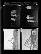 Square dancing; St. James Methodist Church construction (4 Negatives (July 30, 1954) [Sleeve 61, Folder d, Box 4]