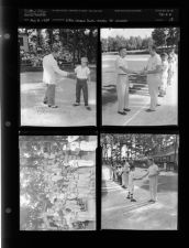 Little league championship trophy (4 Negatives) (August 5, 1954) [Sleeve 13, Folder e, Box 4]