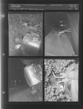 Bread truck wreck (4 Negatives) (August 10, 1954) [Sleeve 26, Folder e, Box 4]