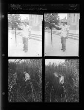 Woods on Fire; Five foot snake (4 Negatives) (August 19, 1954) [Sleeve 23, Folder f, Box 4]