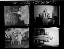 Giant Lobster Caught by Greenville Man; Luch Victain (4 Negatives), 1950 [Sleeve 76, Folder c, Box 1]