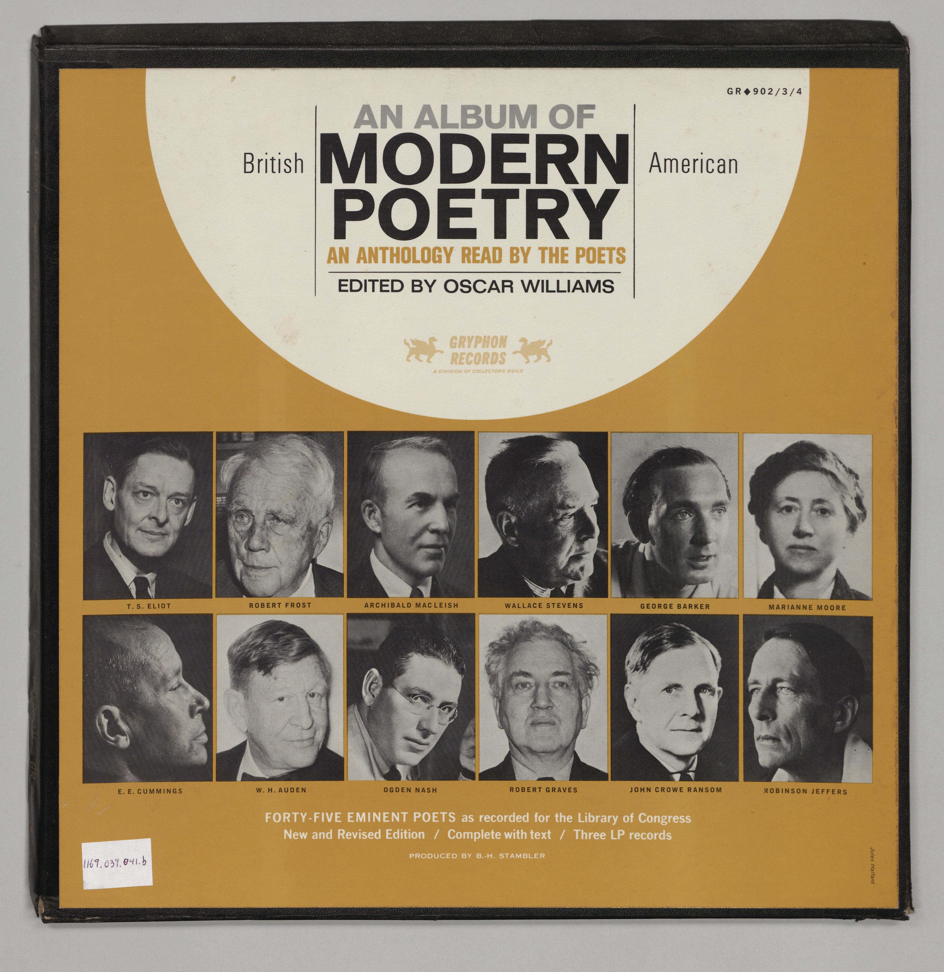 An Album of Modern Poetry: An Anthology Read by the Poets