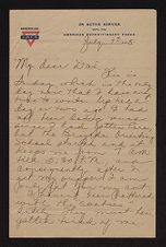 Letter from Earl Johnson to his father