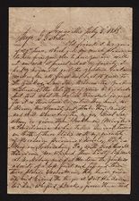 Letter from Colonel Cherry to G.G. Arthur