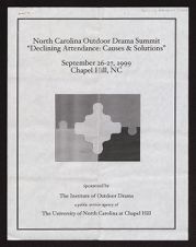 North Carolina Outdoor Drama Summit conference agenda