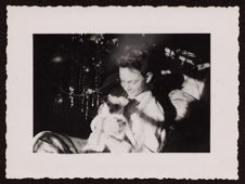 Photograph of Gregory Kosteck with his dog