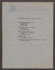 General Meeting of Outdoor Managers, 1953-1956