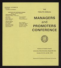 Managers and Promoters Conference, 1974