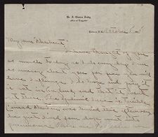 Letter to James G. Raby from his wife