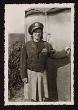 Female Soldier in a Military Uniform