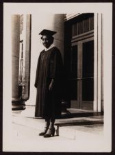 Unidentified Woman in Academic Regalia