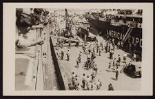 View of Soldiers Returning to New York Harbor