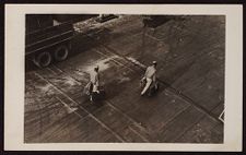 Two Soldiers on a Pier
