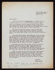 Letter from Barry Hannah to Stuart Wright