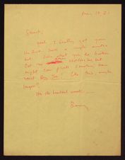 Letter from Barry Hannah to Stuart Wright
