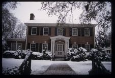 Taylor-Slaughter Alumni Center in the Snow