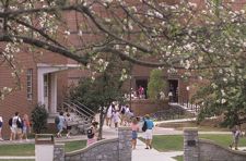 Students walking to class