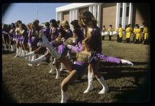 Majorettes practicing