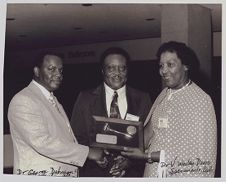 Andrew Best with his National Medical Association award