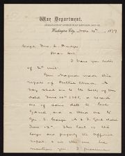 Letter from Marcus J. Wright to Captain John L. Bridgers 