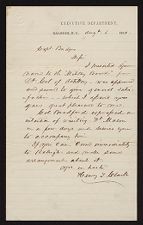 Letter from Henry T. Clark to Captain John L. Bridgers 