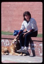 Student with dog