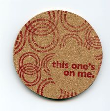 Letterpress coaster