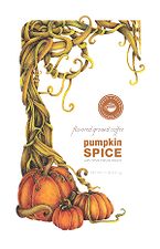 Pumpkin spice coffee packaging