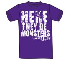 Here they be monsters ECU Alumni tee