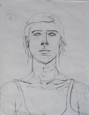 Contour lines portrait