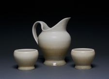 Tenmoku and vanilla pitcher set