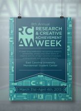 Research and creative achievement week poster