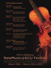 NewMusic@ECU festival poster