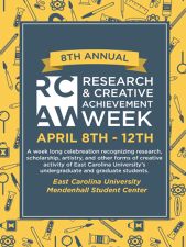 Research and creative achievement week poster
