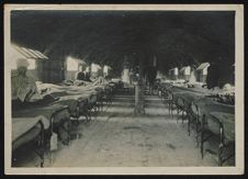 World War I field hospital interior [one of Evacuation Hospital No. 8 Fracture Ward}