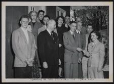 John D. Messick at the opening of YMCA & YWCA hut