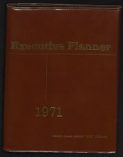 Robert Morgan's executive planner, 1971